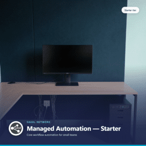 Sakal Network Managed Automation Starter — core workflow automation for small teams