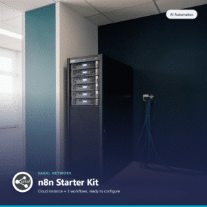 Sakal Network n8n Starter Kit — cloud instance plus 3 workflows