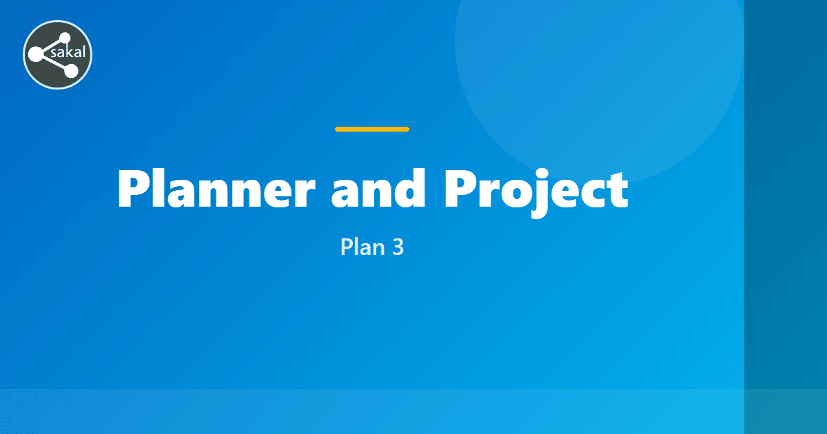 Planner and Project Plan 3